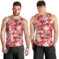 Wallis Et Futuna Kilisimasi Fiefia Men Tank Top Pacific Patchwork Xmas Vibes LT9 - Polynesian Pride