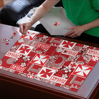 Wallis Et Futuna Kilisimasi Fiefia Puzzle Pacific Patchwork Xmas Vibes LT9 - Polynesian Pride