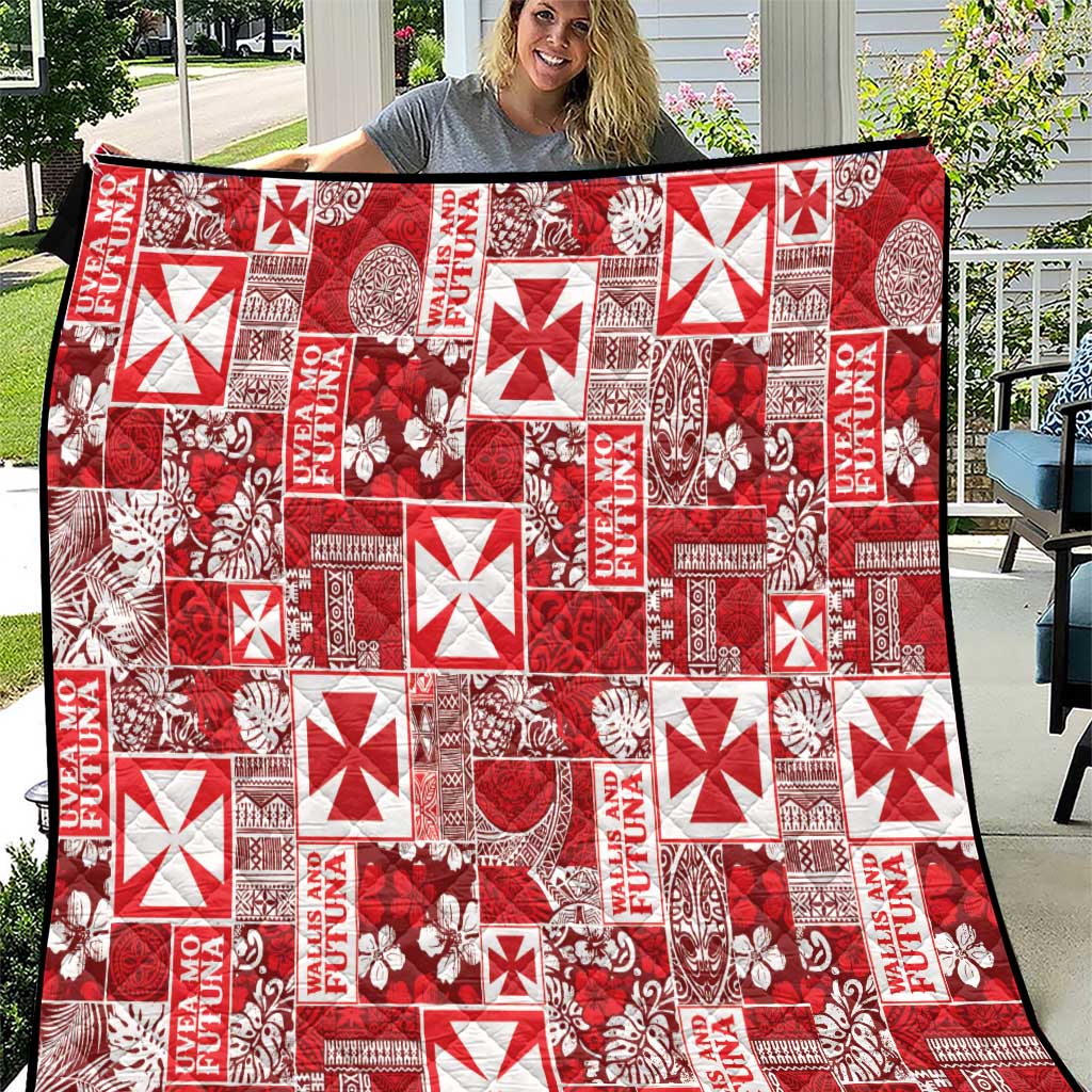 Wallis Et Futuna Kilisimasi Fiefia Quilt Pacific Patchwork Xmas Vibes - Polynesian Pride