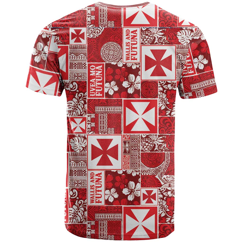 Wallis Et Futuna Kilisimasi Fiefia T Shirt Pacific Patchwork Xmas Vibes - Polynesian Pride