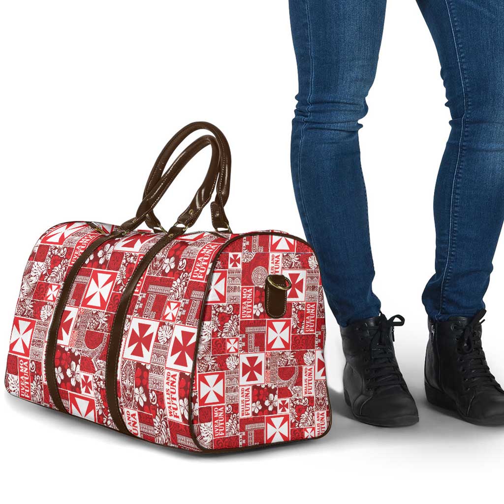 Wallis Et Futuna Kilisimasi Fiefia Travel Bag Pacific Patchwork Xmas Vibes LT9 - Polynesian Pride