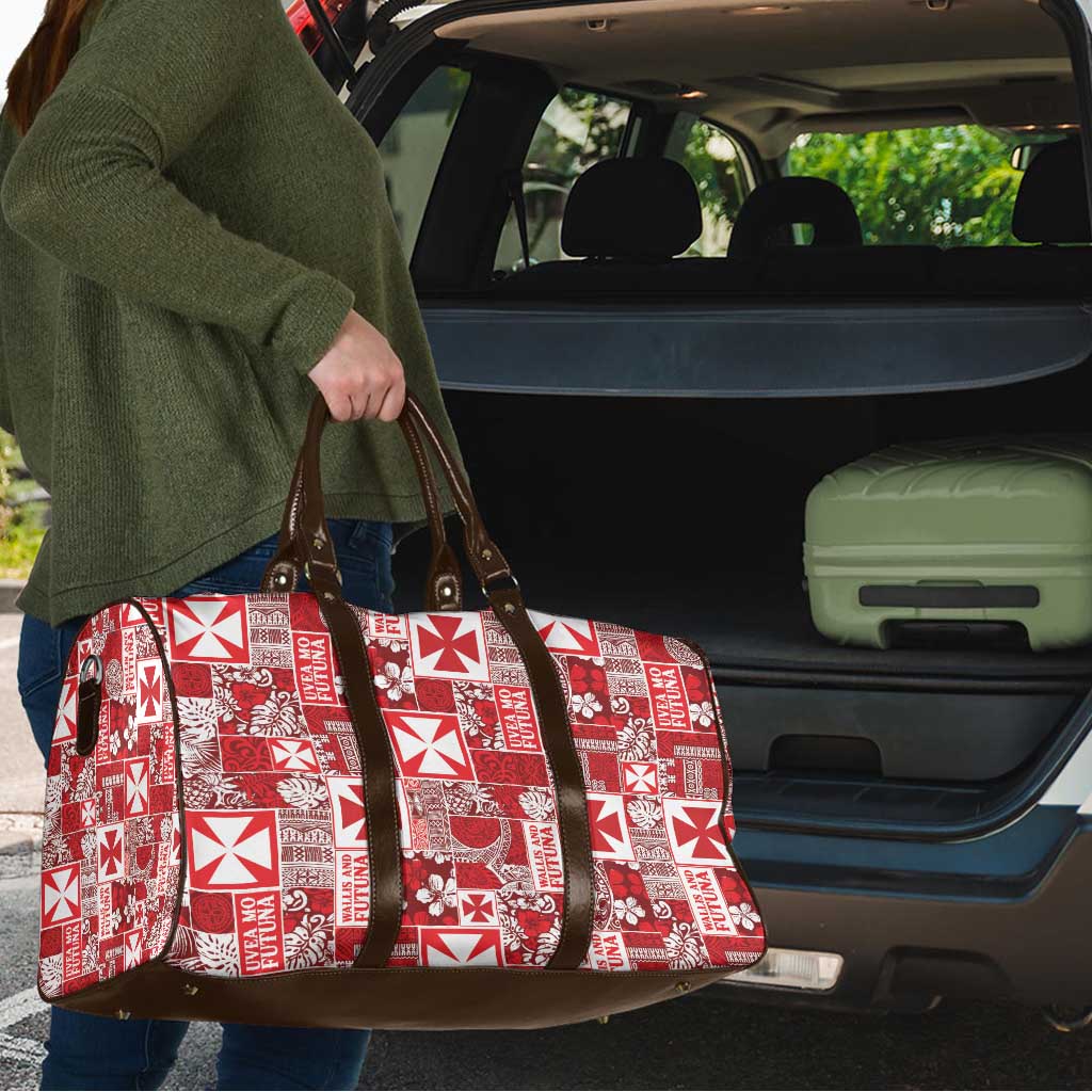Wallis Et Futuna Kilisimasi Fiefia Travel Bag Pacific Patchwork Xmas Vibes LT9 - Polynesian Pride