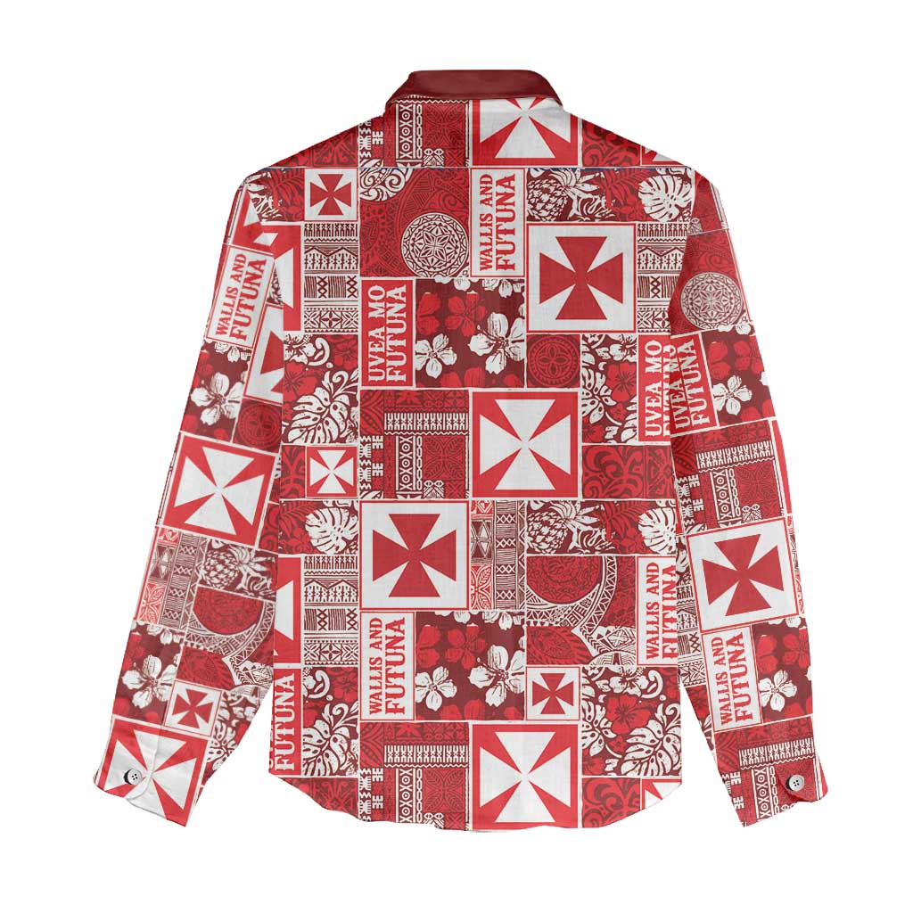 Wallis Et Futuna Kilisimasi Fiefia Women Casual Shirt Pacific Patchwork Xmas Vibes - Polynesian Pride
