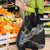 Polynesian Tribal Tattoo Grocery Bag Dark Marble Pattern