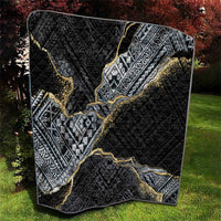 Polynesian Tribal Tattoo Quilt Dark Marble Pattern LT9 - Polynesian Pride