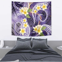 Polynesian Tribal Tattoo Tapestry Plumeria Purple Marble Pattern LT9 - Polynesian Pride