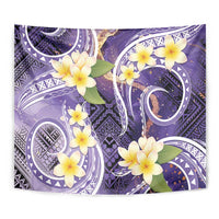 Polynesian Tribal Tattoo Tapestry Plumeria Purple Marble Pattern LT9 - Polynesian Pride