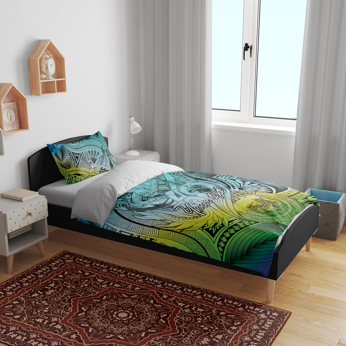 Personalised Aloha King Kamehameha Spirits Bedding Set Art Special