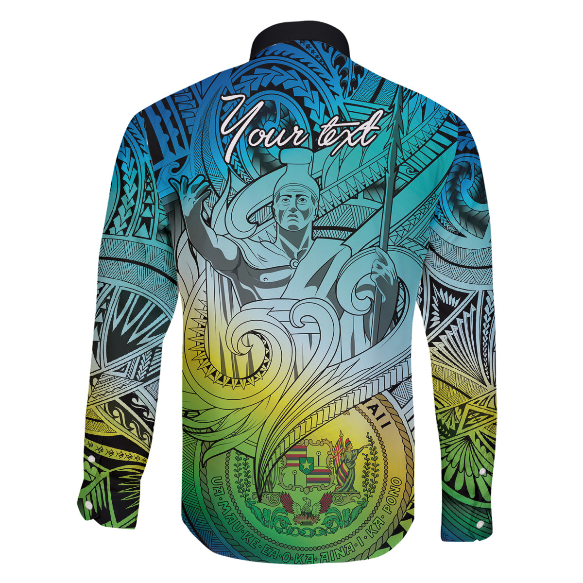 Personalised Aloha King Kamehameha Spirits Family Matching Mermaid Dress and Hawaiian Shirt Art Special LT9 - Polynesian Pride