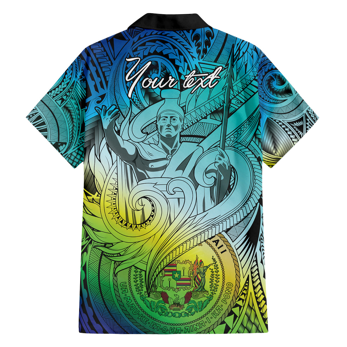 Personalised Aloha King Kamehameha Spirits Family Matching Puletasi and Hawaiian Shirt Art Special LT9 - Polynesian Pride