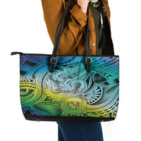 Personalised Aloha King Kamehameha Spirits Leather Tote Bag Art Special