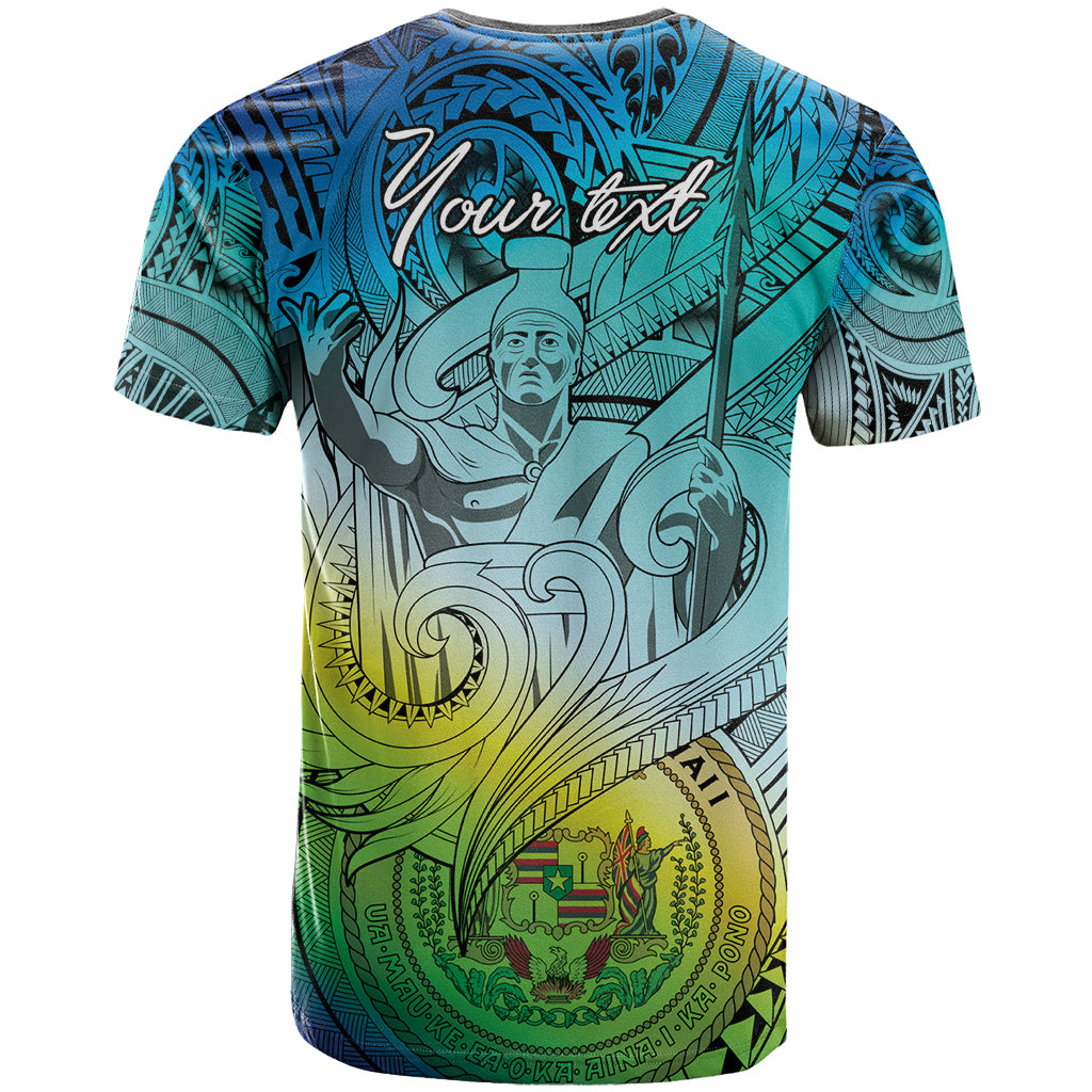 Personalised Aloha King Kamehameha Spirits T Shirt Art Special LT9 - Polynesian Pride