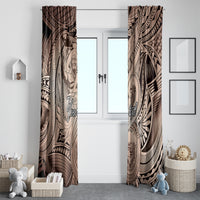 Personalised Aloha King Kamehameha Spirits Window Curtain Beige Special
