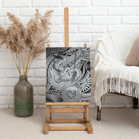 Personalised Aloha King Kamehameha Spirits Canvas Wall Art Grey Special