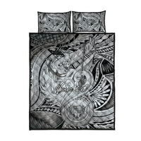 Personalised Aloha King Kamehameha Spirits Quilt Bed Set Grey Special