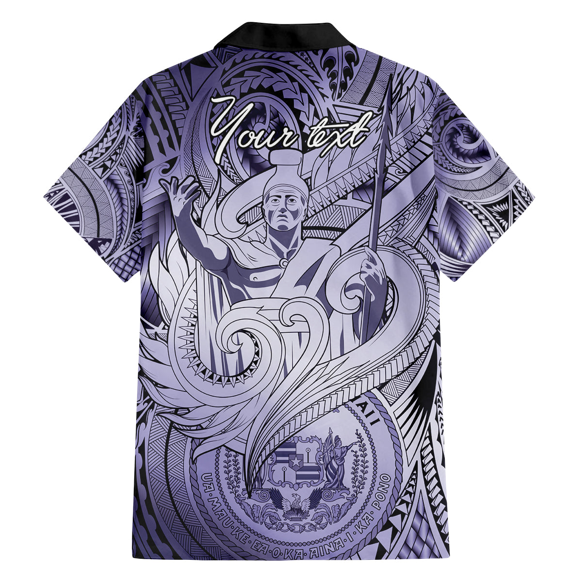 Personalised Aloha King Kamehameha Spirits Family Matching Long Sleeve Bodycon Dress and Hawaiian Shirt Violet Special LT9 - Polynesian Pride