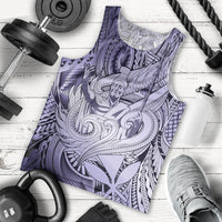Personalised Aloha King Kamehameha Spirits Men Tank Top Violet Special LT9 - Polynesian Pride
