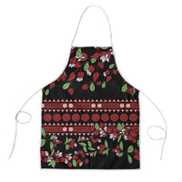 Fiji Masi Bula Tagimoucia Flowers Apron LT9 Red - Polynesian Pride