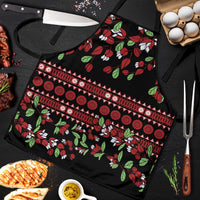 Fiji Masi Bula Tagimoucia Flowers Apron LT9 Red - Polynesian Pride