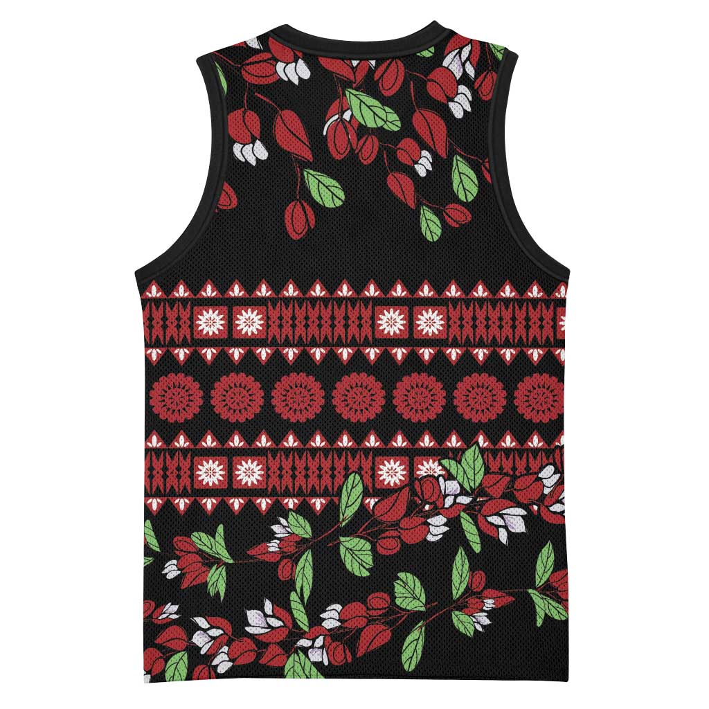 Fiji Masi Bula Tagimoucia Flowers Basketball Jersey - Polynesian Pride