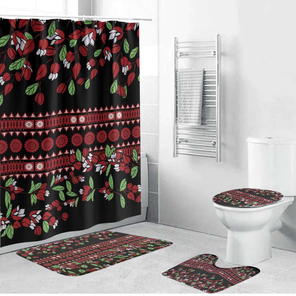 Fiji Masi Bula Tagimoucia Flowers Bathroom Set - Polynesian Pride