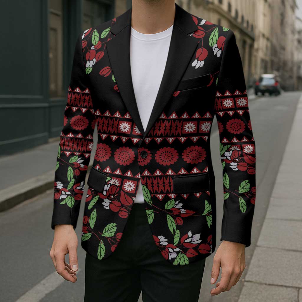 Fiji Masi Bula Tagimoucia Flowers Blazer - Polynesian Pride