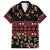 Fiji Masi Bula Tagimoucia Flowers Family Matching Off Shoulder Maxi Dress and Hawaiian Shirt