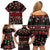 Fiji Masi Bula Tagimoucia Flowers Family Matching Off Shoulder Short Dress and Hawaiian Shirt