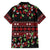 Fiji Masi Bula Tagimoucia Flowers Family Matching Off Shoulder Short Dress and Hawaiian Shirt