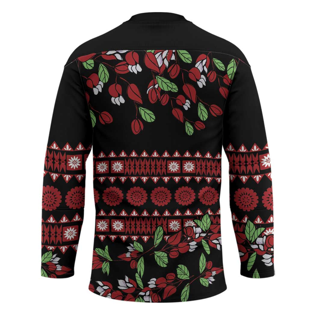Fiji Masi Bula Tagimoucia Flowers Hockey Jersey - Polynesian Pride