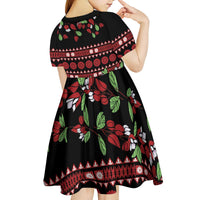 Fiji Masi Bula Tagimoucia Flowers Kid Short Sleeve Dress