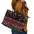 Fiji Masi Bula Tagimoucia Flowers Leather Tote Bag