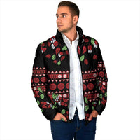 Fiji Masi Bula Tagimoucia Flowers Padded Jacket - Polynesian Pride