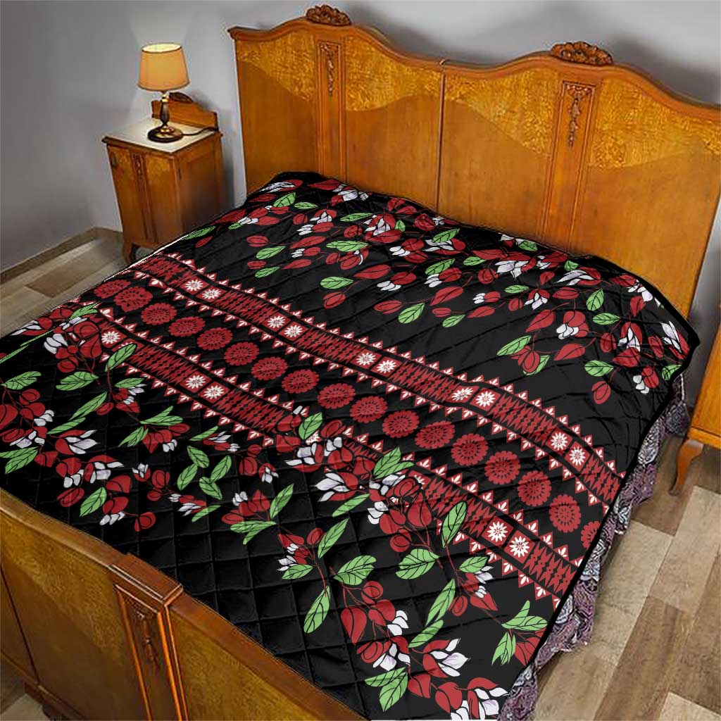 Fiji Masi Bula Tagimoucia Flowers Quilt
