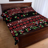 Fiji Masi Bula Tagimoucia Flowers Quilt Bed Set