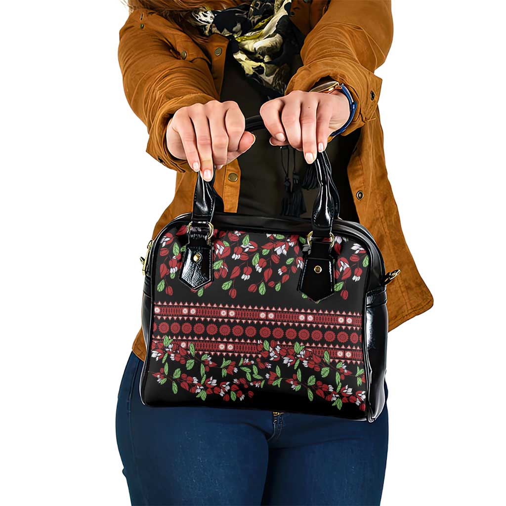 Fiji Masi Bula Tagimoucia Flowers Shoulder Handbag