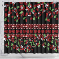 Fiji Masi Bula Tagimoucia Flowers Shower Curtain