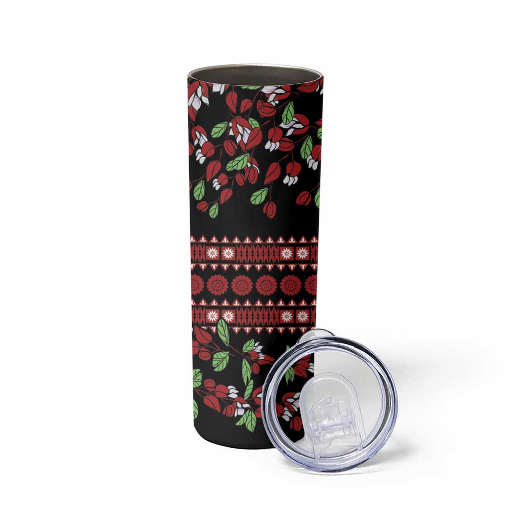 Fiji Masi Bula Tagimoucia Flowers Skinny Tumbler