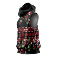 Fiji Masi Bula Tagimoucia Flowers Sleeveless Hoodie - Polynesian Pride