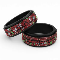 Fiji Masi Bula Tagimoucia Flowers Spinner Ring - Polynesian Pride