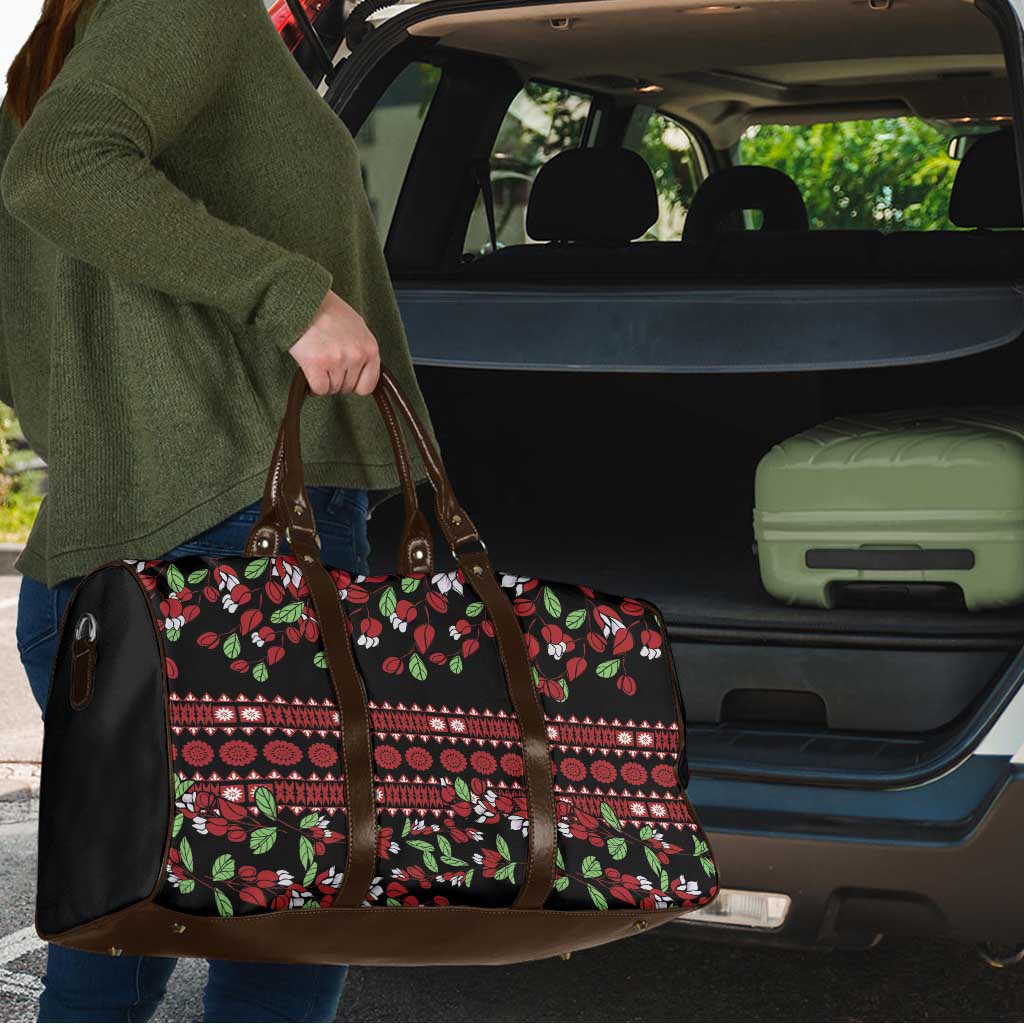 Fiji Masi Bula Tagimoucia Flowers Travel Bag - Polynesian Pride