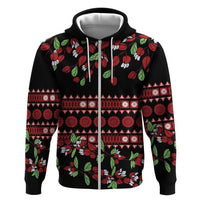 Fiji Masi Bula Tagimoucia Flowers Zip Hoodie