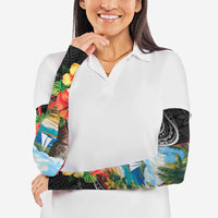 Hafa Adai Guam Arm Sleeves Guahan Seal Chamorro Stones Tribal - Polynesian Pride