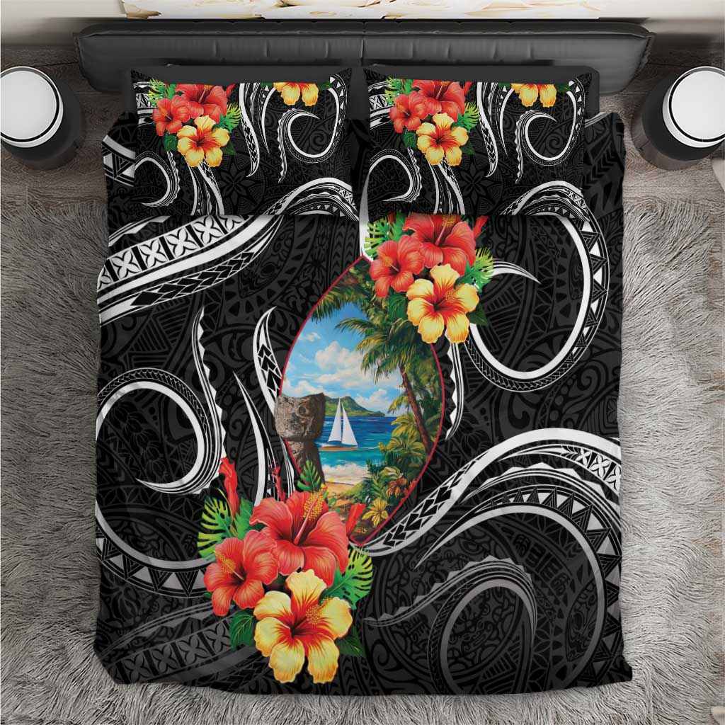 Hafa Adai Guam Bedding Set Guahan Seal Chamorro Stones Tribal