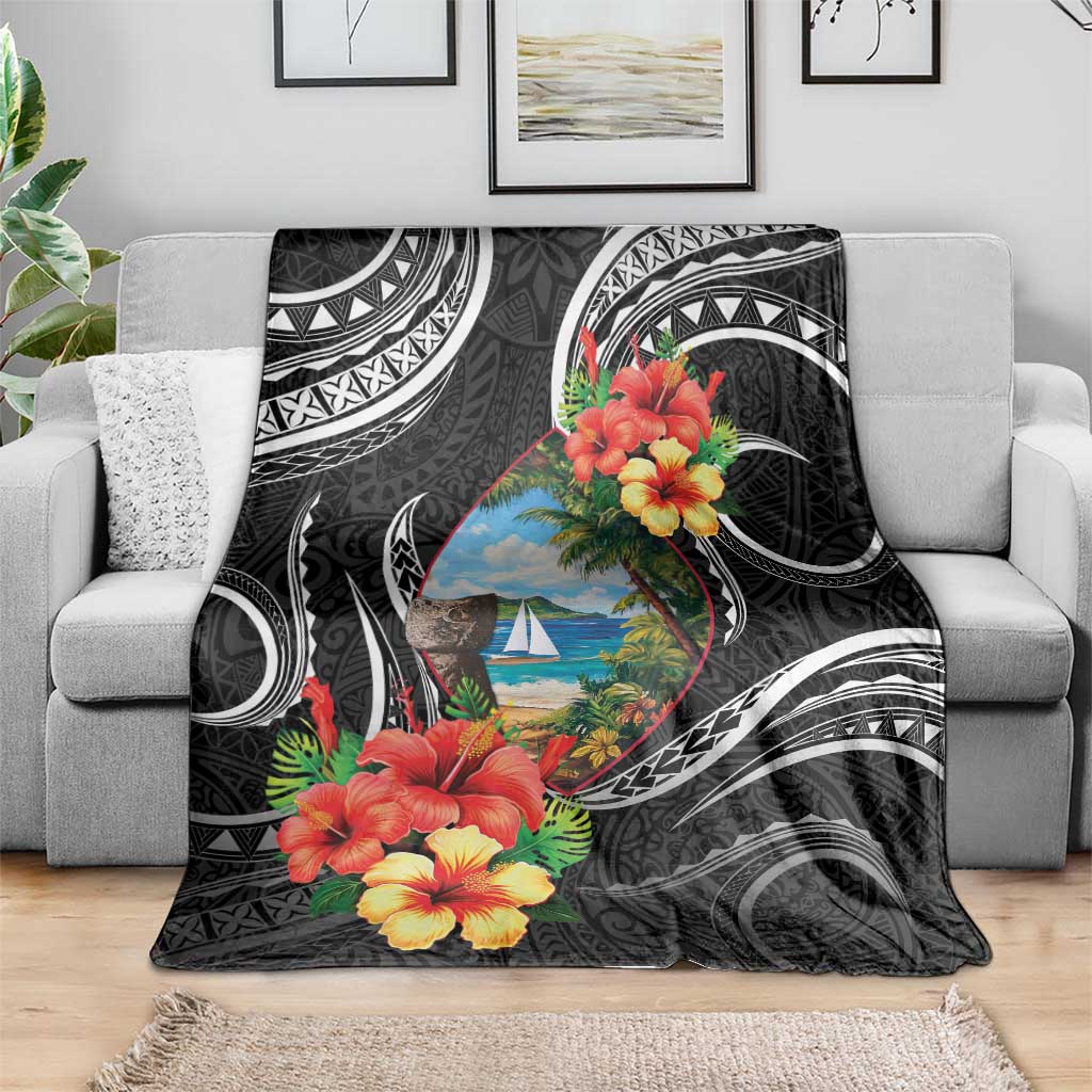 Hafa Adai Guam Blanket Guahan Seal Chamorro Stones Tribal