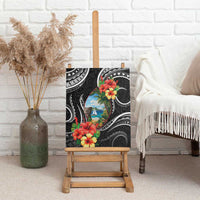 Hafa Adai Guam Canvas Wall Art Guahan Seal Chamorro Stones Tribal