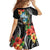 Hafa Adai Guam Family Matching Off Shoulder Maxi Dress and Hawaiian Shirt Guahan Seal Chamorro Stones Tribal