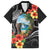 Hafa Adai Guam Family Matching Off Shoulder Maxi Dress and Hawaiian Shirt Guahan Seal Chamorro Stones Tribal