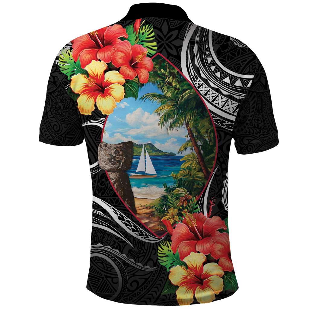 Hafa Adai Guam Polo Shirt Guahan Seal Chamorro Stones Tribal