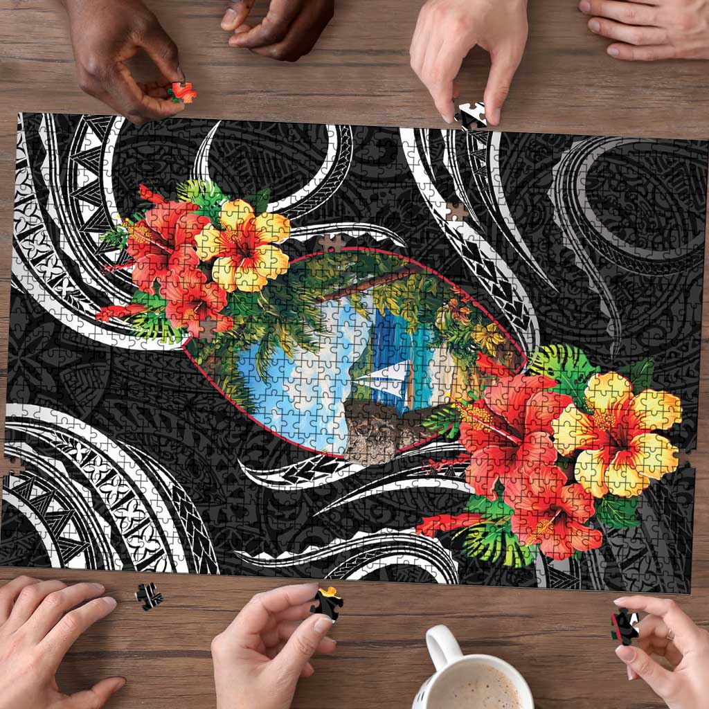 Hafa Adai Guam Puzzle Guahan Seal Chamorro Stones Tribal - Polynesian Pride